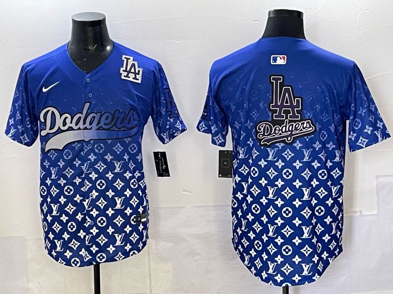 Men Los Angeles Dodgers Blank Blue Nike 2025 MLB jersey 012->los angeles dodgers->MLB Jersey